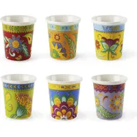 Excelsa Set Von 6 Espressasse Gipsy Soul Porzellan 9 cl Bunt