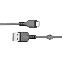 URage Câble USB, uFlex, fiche USB-A - fiche USB-C, maille, 2,20 m, noir