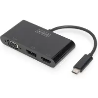 Digitus DA-70859 Adaptateur USB-C 3in1 triple écran (HDMI, DP, VGA)