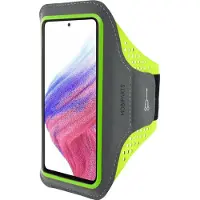 Mobiparts Comfort Fit Sport Armband Samsung Galaxy A53 5G (2022) Neon Green, Brassard pour smartphone, Multicolore