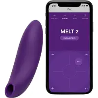 We-vibe We‑Vibe Melt 2 - Stimulateur clitoridien à ondes d’air contrôlé par application (violet)