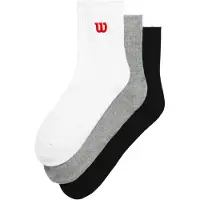 Wilson Quarter Top Socks 3 Units Multicolore EU 35-37