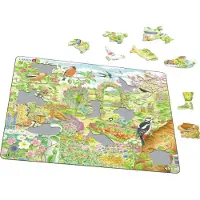 Larsen Puzzles puzzle Maxi Tuinvogels junior carton 60 pièces
