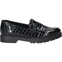 Rieker Mocassin Mocassin - Zwart croco lak - Maat 42