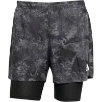 Adidas Own The Run Spray Dye 2in1 Shorts Noir S Homme
