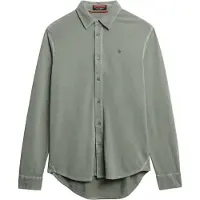 Superdry pour homme. M4011000A Chemise verte vintage usée (XL), Casuel, Coton, Manche longue