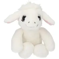 Depesche SNUKIS Agneau en peluche 25 cm mouton blanc en peluche avec oreilles tombantes