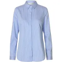 Selected Chemisier 'ROMIE' bleu clair / blanc