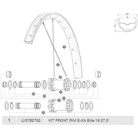 Mavic Jante Avant E-xa Elite 19