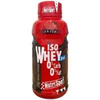 Nutrisport Isolate Whey Protein Strawberry 330ml 12 Units Rouge