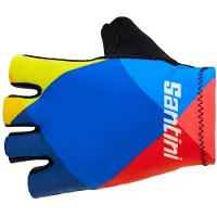 Santini Lidl-trek 2025 Short Gloves Multicolore S