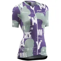 Northwave Blade Type Short Sleeve Jersey Vert,Violet M Femme