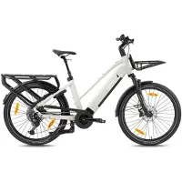 Monty Cargo V6 Rover St 1e 26`` Deore M5100 2025 Electric Bike Blanc One Size / 540Wh