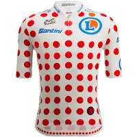 Santini Maillot à Manches Courtes Tour De France Official Polka Dot 2025