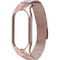 Source Loop Magnetic Steel Band Mi Band 7 (Acier), Sangles de montre, Rose