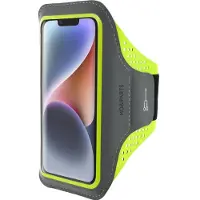 Mobiparts Comfort Fit Sport Armband Apple iPhone 14 Neon Green, Brassard pour smartphone, Vert