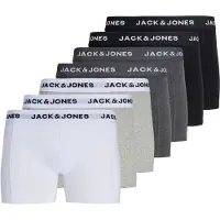 Jack & Jones Solid Boxers 7 Units Blanc XL Homme