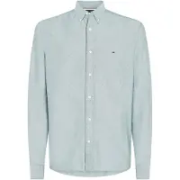 Tommy Hilfiger Chemise 'Regular Fit Flag Embroidery' vert pastel