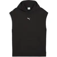 Puma Hommes, Pull-over, M Sweat à capuche graphique French Terry sans manches, Noir, (S)