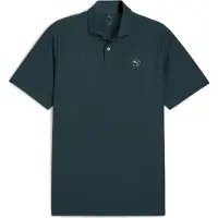 Puma Hommes, T-shirt de sport, Polo MATTR Houndstooth - LC (M), Vert, M