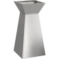 vidaXL Jardinière à pilier Argent 35 x 35 x 73 cm Acier inoxydable