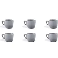 Excelsa Set Von 6 Espresso bags Eclipse Porzellan 7 Cl Grau