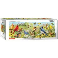 Eurographics Puzzle Oiseaux dans le jardin, 1000 pièces panorama, 96 x 32 cm, 6010-5338