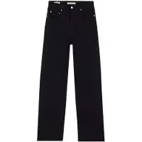 Levi's Ribcage Full Length Jeans Noir 30 / 30 Femme