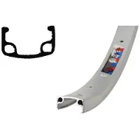 Hartje Ryde As 32 Bmx Rear Rim Argenté 20´´ 36H