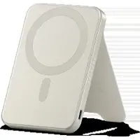 Satechi OntheGo Magnétique Qi2 Power Bank avec Stand – Capacité de la batterie de 5 000mAh – Charge rapide de 15W via Qi2 Wireless – Construit avec des matériaux premium pour durabilité accrue