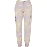 Urban Classics Pantalon cargo beige / beige foncé / lavande