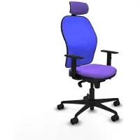 Piqueras Y Crespo Chaise de bureau avec appui-tête 1D036N2 Lila