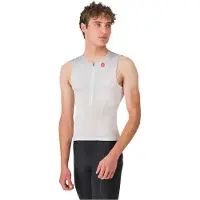 Castelli Free Speed 3 Sleeveless Tri Jersey Blanc S Homme