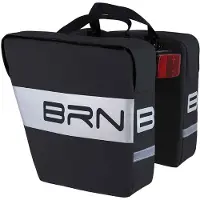 BRN Stylish Reflective Panniers 15l Noir