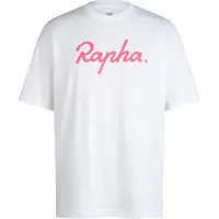 Rapha Cotton Large Logo Short Sleeve T-shirt Blanc S Homme