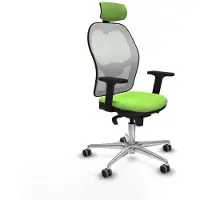 Piqueras Y Crespo Chaise de bureau avec appuie-tête 2D086G2 couleur pistache