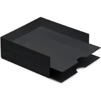 Moxom Jeu de tiroirs de bureau Modular Porte-lettres, 320x260x60mm, 2 pcs., noir (26 cm, 2x)