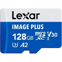 Lexar Image Plus Carte MicroSD UHS-I V30 R100 MB/s - 128GB