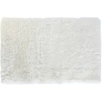 Sublime Market Connect Polyester Ivory Silk Carpet 120x180x8 Cm Blanc