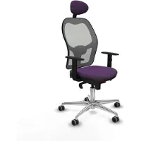 Piqueras Y Crespo Chaise de bureau avec appui-tête Jorquera 1D086G1 Lila