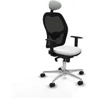 Piqueras Y Crespo Chaise de bureau avec appui-tête Jorquera 1D086N1 Blanc