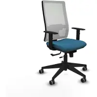 Piqueras Y Crespo Chaise de bureau 1D066G0 Blanc Pétrole vert
