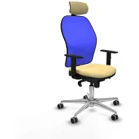 Piqueras Y Crespo Chaise de bureau avec appui-tête 1D086G2 Crème
