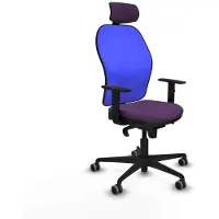 Piqueras Y Crespo Chaise de Bureau Ergonomique Violet avec Repose-Tête - Piqueras y Crespo 1D036G2