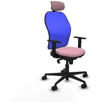 Piqueras Y Crespo Chaise de bureau avec appui-tête 1D036N2 Rosa