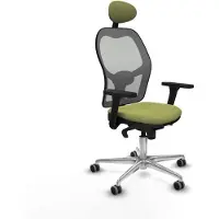 Piqueras Y Crespo Chaise de bureau avec appui-tête 3D086G1 vert