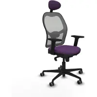 Piqueras Y Crespo Chaise de bureau avec appui-tête 2D036G1 Violet
