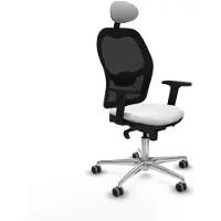 Piqueras Y Crespo Chaise de bureau avec appui-tête 2D086G1 Blanc