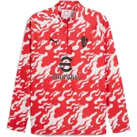 Puma Ac Milan 25/26 Pre Match Half Zip Sweatshirt Rouge L Homme