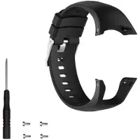 INF Bracelet de montre pour Suunto Spartan Trainer Wrist HR en silicone Black
